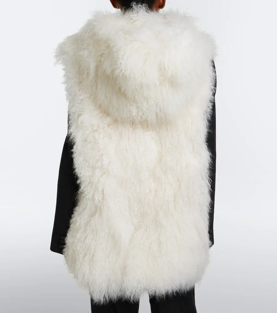 Yves Salomon Hooded shearling vest | Thumbnail 6 Yves Salomon Hooded shearling vest | Thumbnail 6