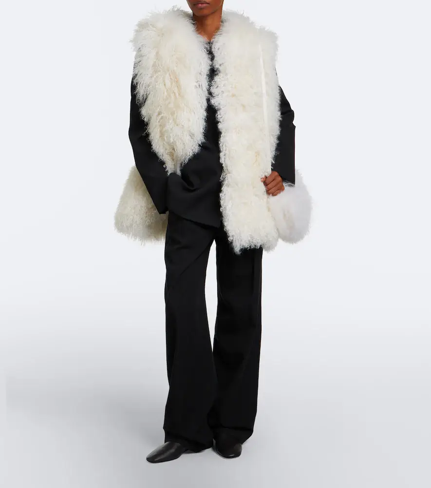 Yves Salomon Hooded shearling vest | Thumbnail 7 Yves Salomon Hooded shearling vest | Thumbnail 7