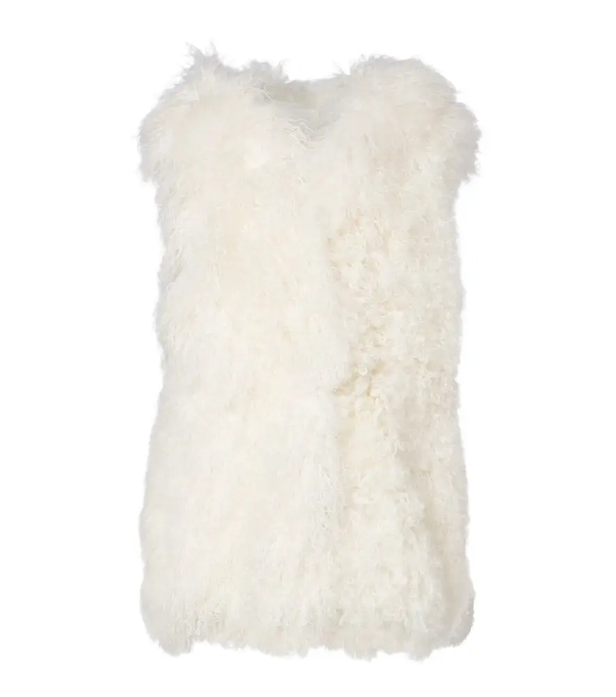 Hooded shearling vest Hooded shearling vest