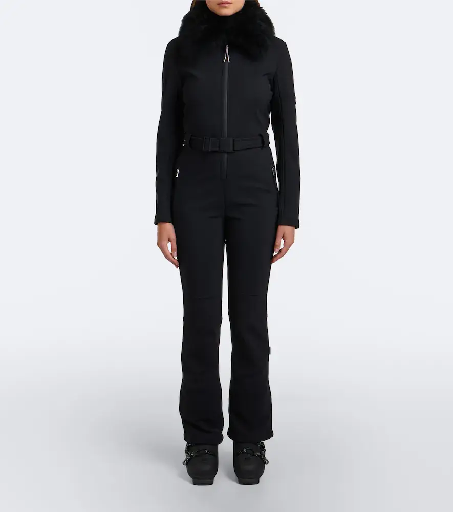 Yves Salomon Belted shearling-trimmed ski suit | Thumbnail 2 Yves Salomon Belted shearling-trimmed ski suit | Thumbnail 2