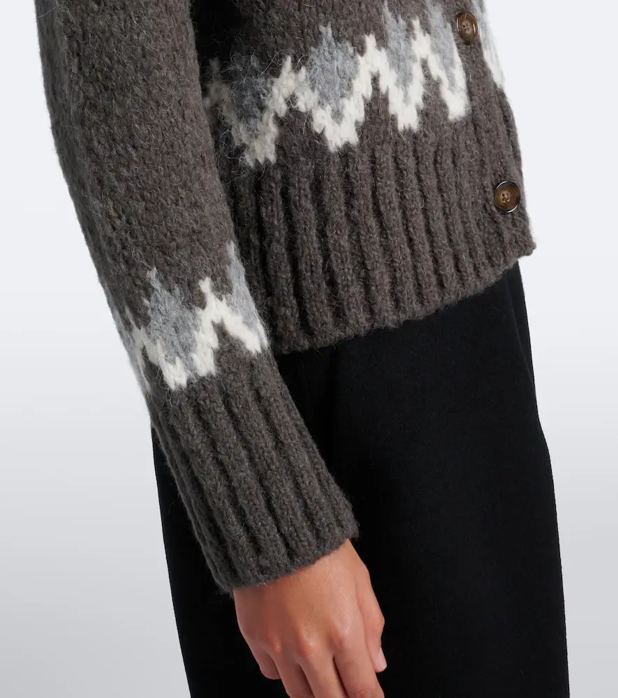 Veronica Beard Christina Fair Isle cardigan | Thumbnail 4 Veronica Beard Christina Fair Isle cardigan | Thumbnail 4