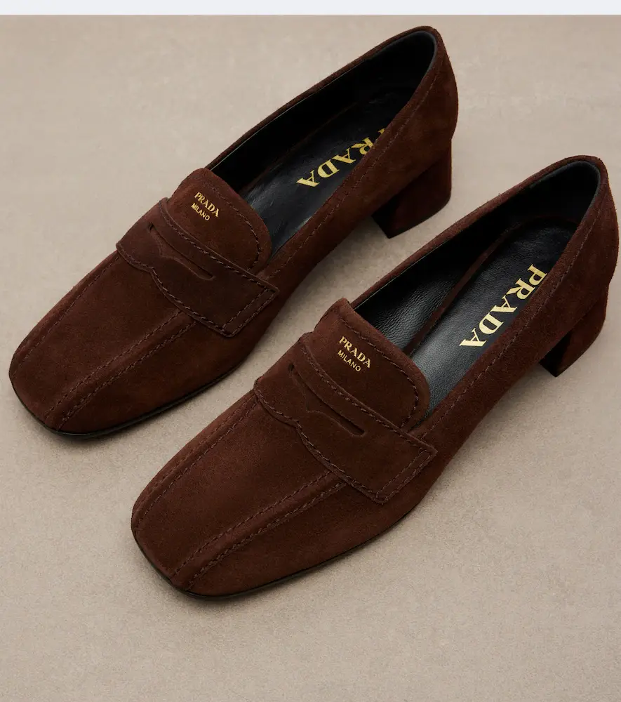 Prada Suede loafer pumps | Thumbnail 3 Prada Suede loafer pumps | Thumbnail 3