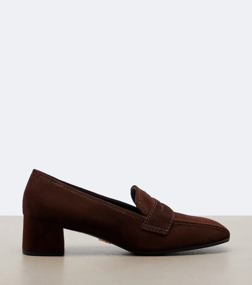 Prada Suede loafer pumps | Thumbnail 4 Prada Suede loafer pumps | Thumbnail 4