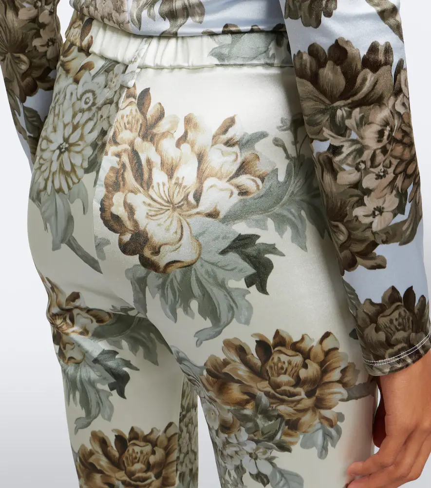 Acne Studios Floral jersey skinny pants | Thumbnail 3