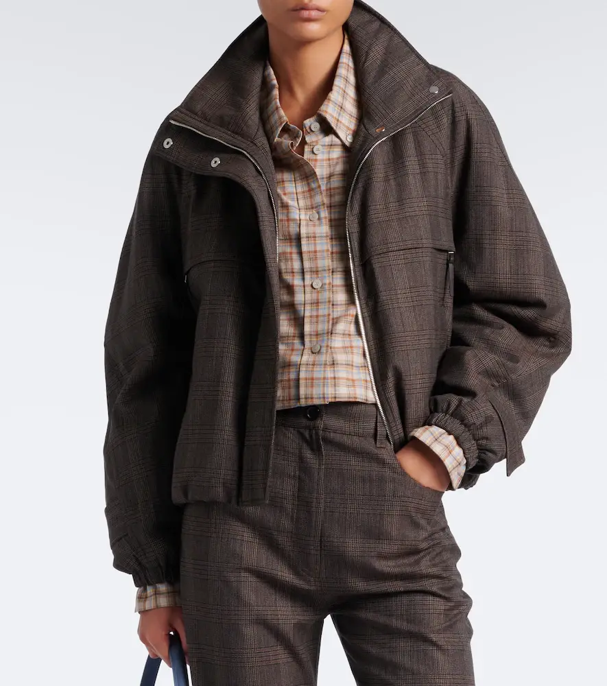 Acne Studios Checked cotton and linen shirt | Thumbnail 3