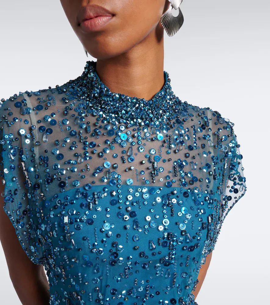 Jenny Packham Crystal Drop embellished gown | Thumbnail 4