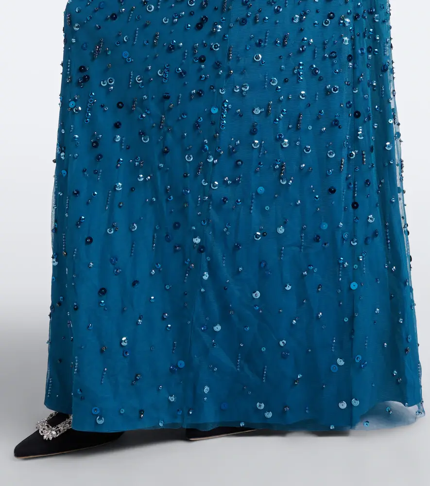 Jenny Packham Crystal Drop embellished gown | Thumbnail 5