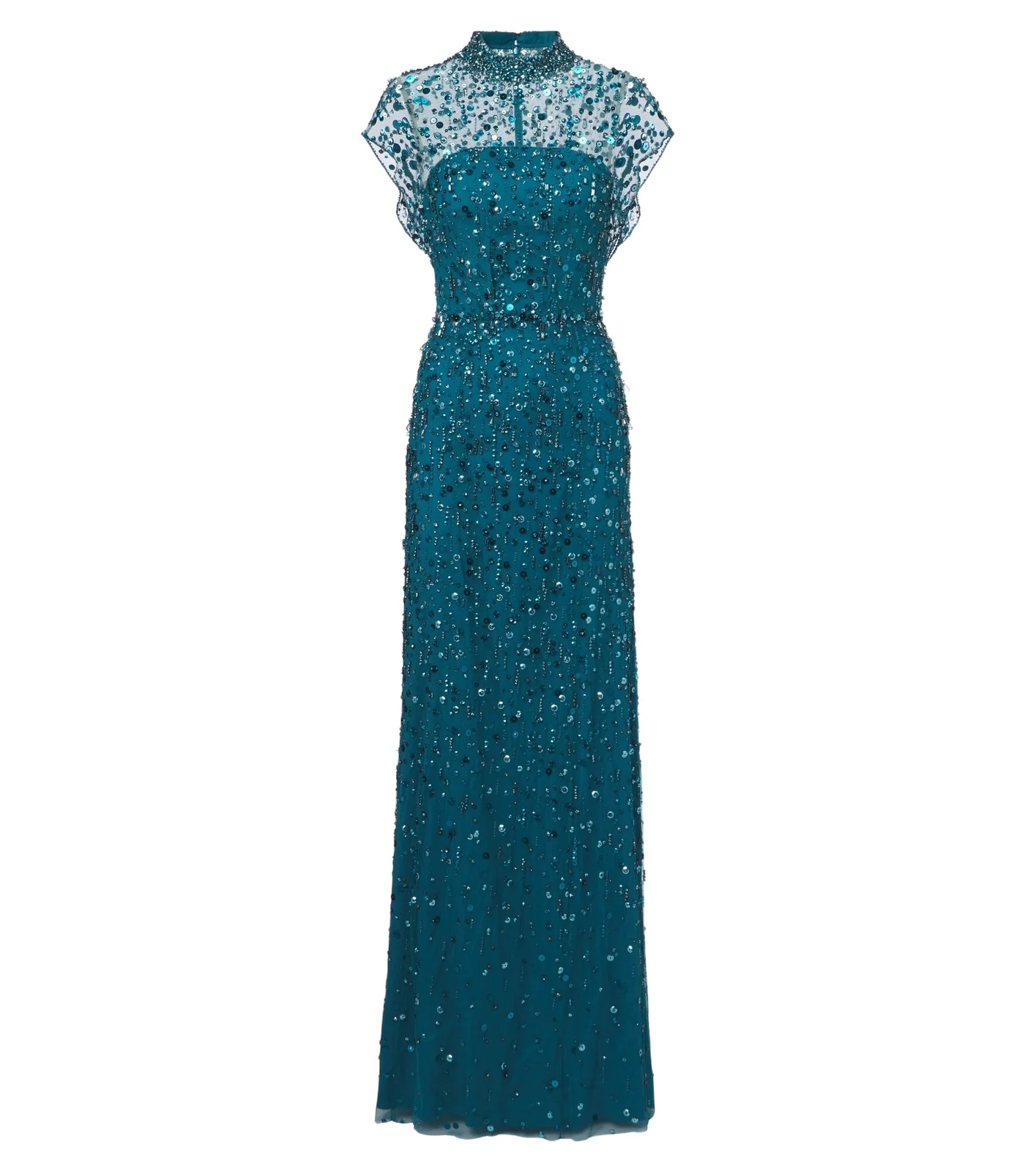 Jenny Packham Crystal Drop embellished gown
