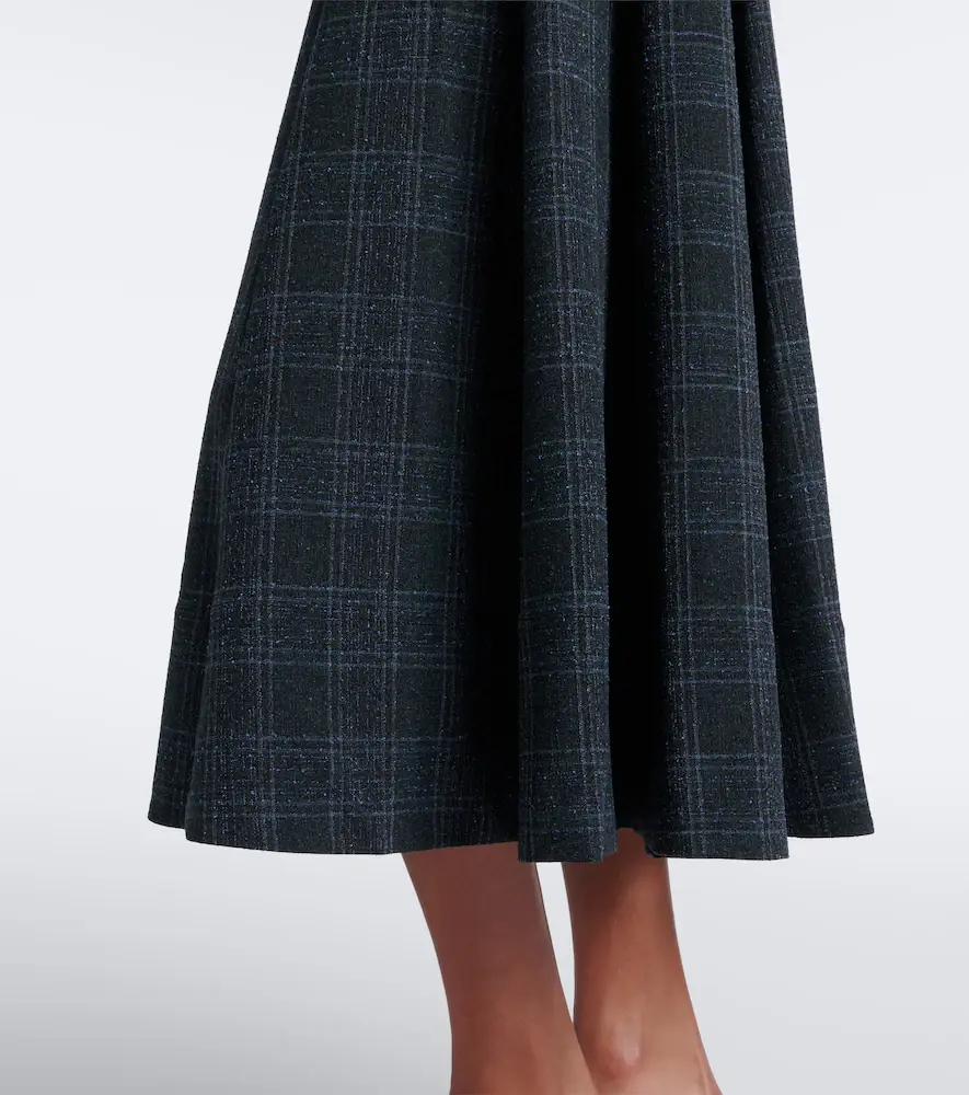 Staud Wells checked midi dress | Thumbnail 2