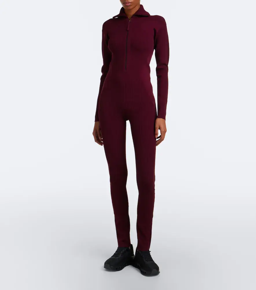 adidas by Stella McCartney Ribbed-knit catsuit | Thumbnail 4 adidas by Stella McCartney Ribbed-knit catsuit | Thumbnail 4