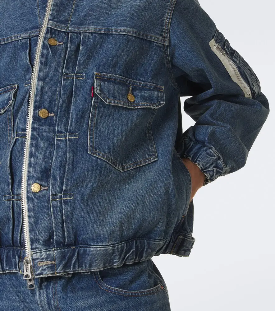 Sacai Denim bomber jacket | Thumbnail 2 Sacai Denim bomber jacket | Thumbnail 2