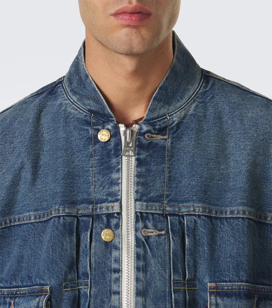 Sacai Denim bomber jacket | Thumbnail 4 Sacai Denim bomber jacket | Thumbnail 4