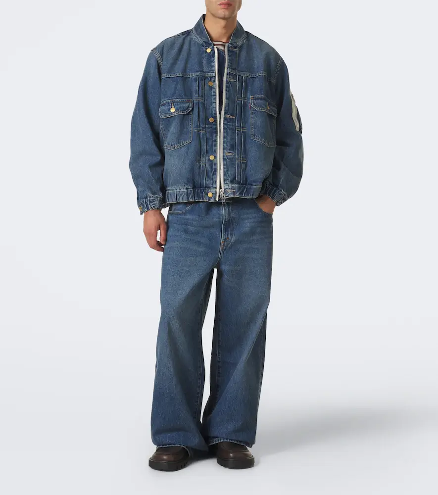 Sacai Denim bomber jacket | Thumbnail 6 Sacai Denim bomber jacket | Thumbnail 6