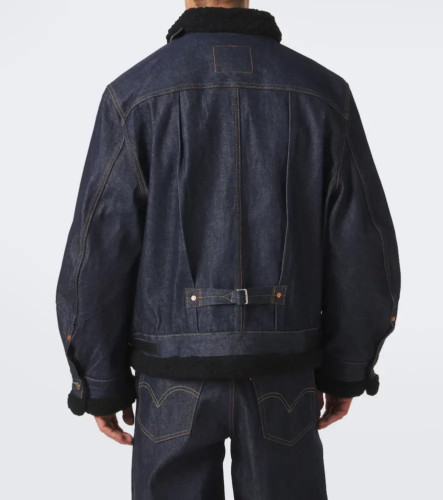 Sacai Leather-trimmed denim jacket | Thumbnail 7 Sacai Leather-trimmed denim jacket | Thumbnail 7