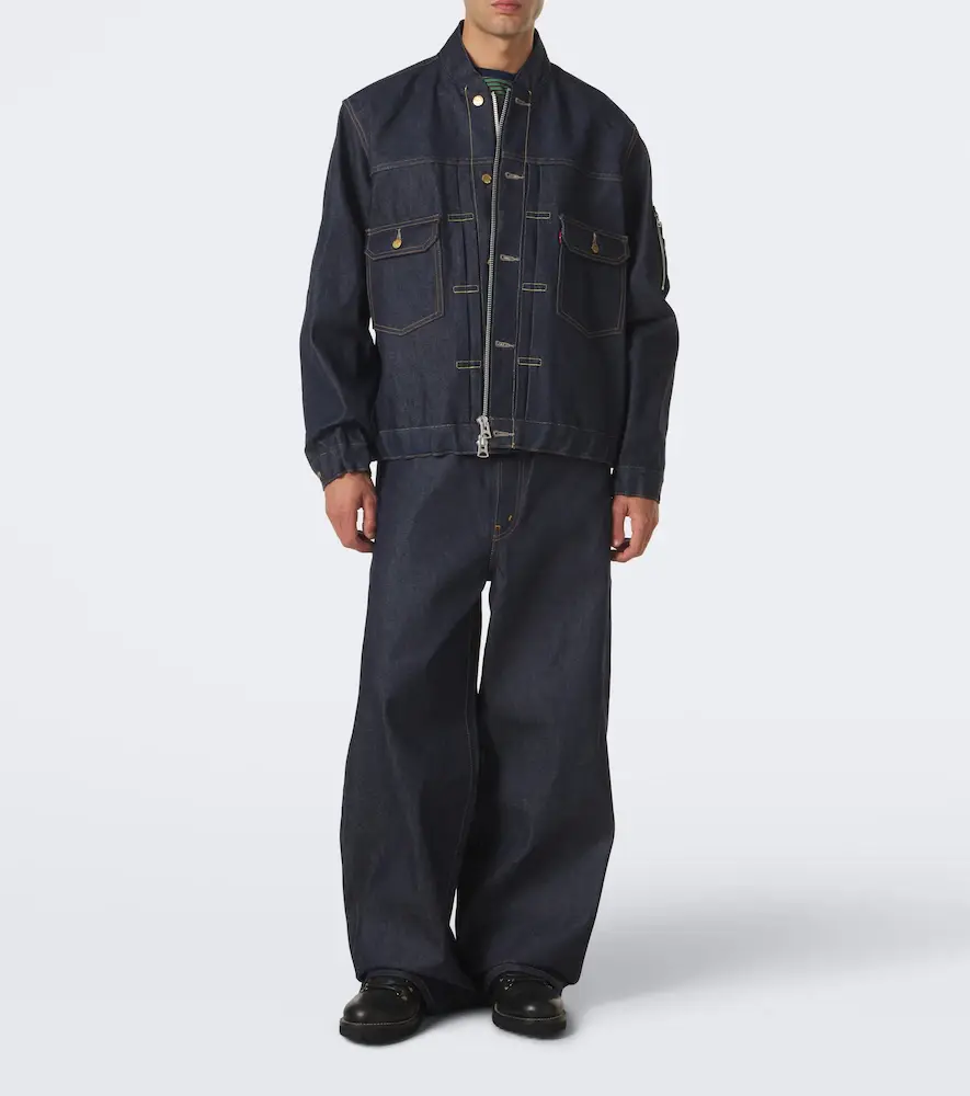 Sacai Denim bomber jacket | Thumbnail 2 Sacai Denim bomber jacket | Thumbnail 2