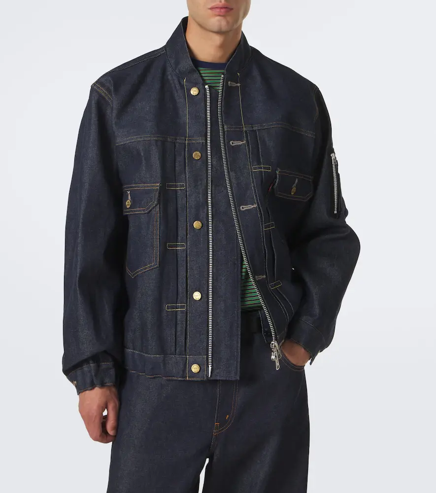 Sacai Denim bomber jacket | Thumbnail 5 Sacai Denim bomber jacket | Thumbnail 5
