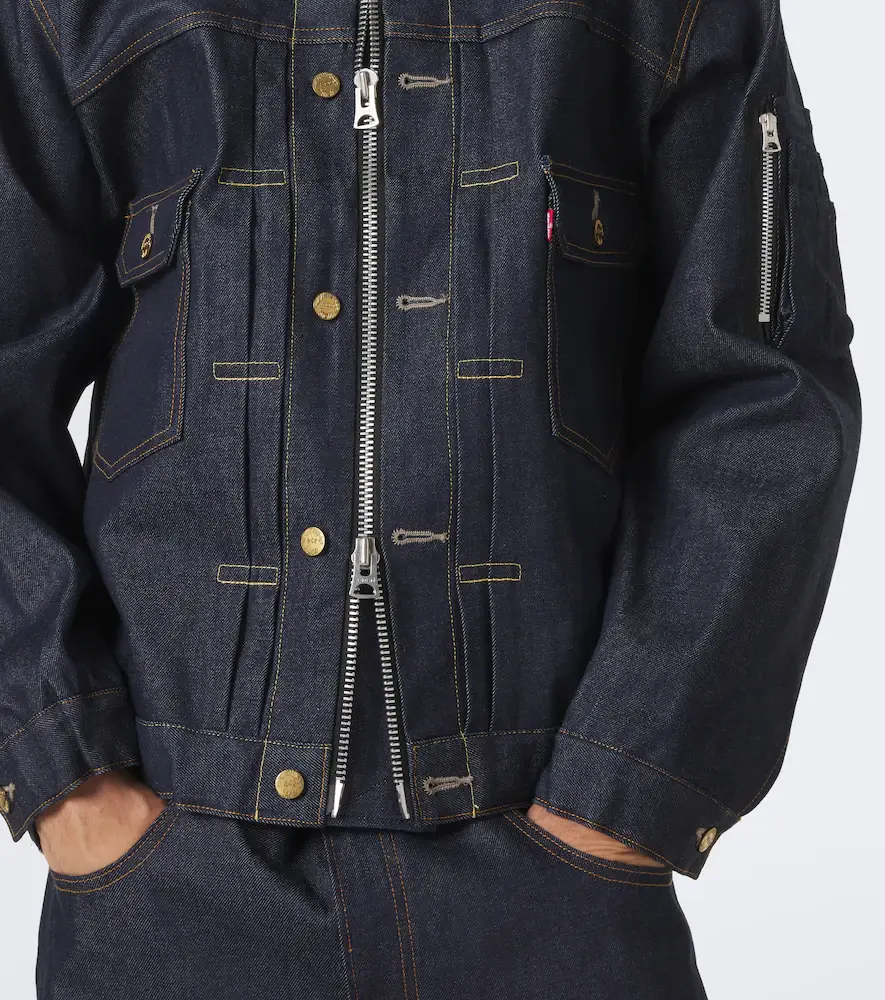 Sacai Denim bomber jacket | Thumbnail 7 Sacai Denim bomber jacket | Thumbnail 7