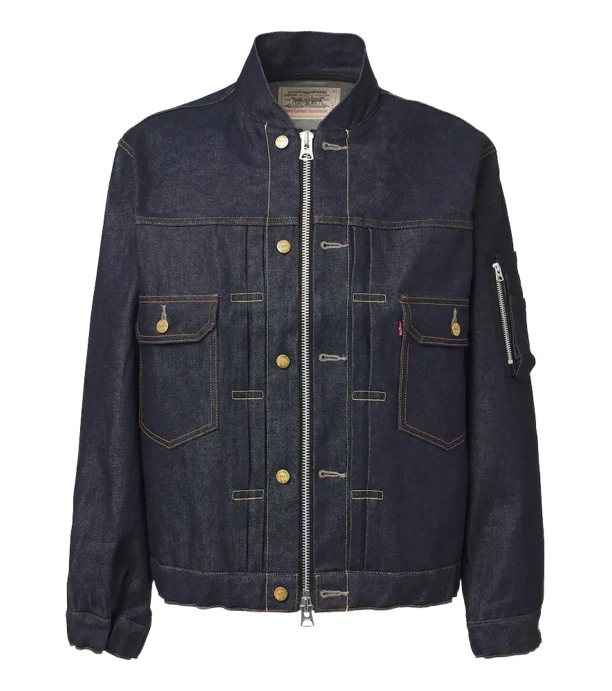 Sacai Denim bomber jacket