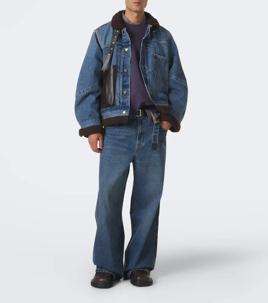 Sacai Belted wide-leg jeans | Thumbnail 3 Sacai Belted wide-leg jeans | Thumbnail 3