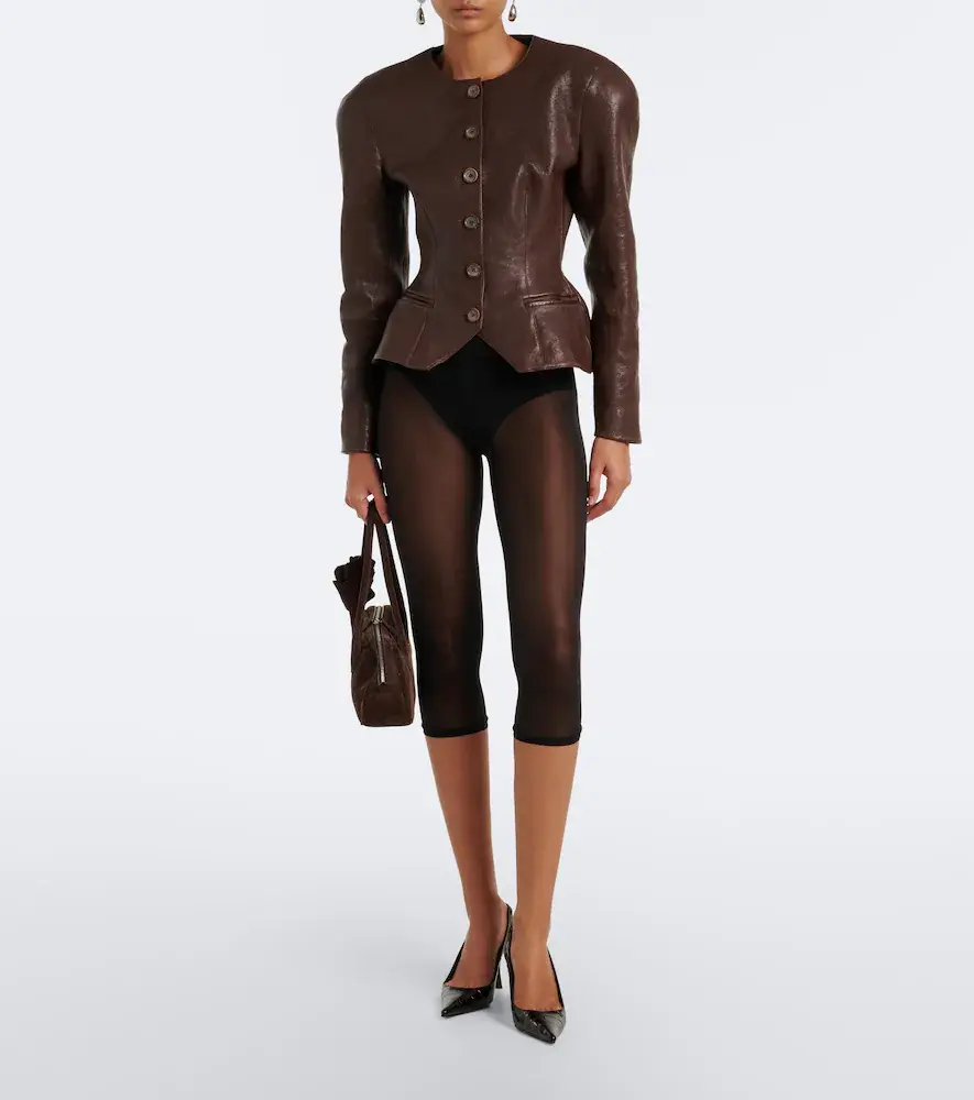 Magda Butrym Sheer capri pants and briefs set | Thumbnail 2 Magda Butrym Sheer capri pants and briefs set | Thumbnail 2