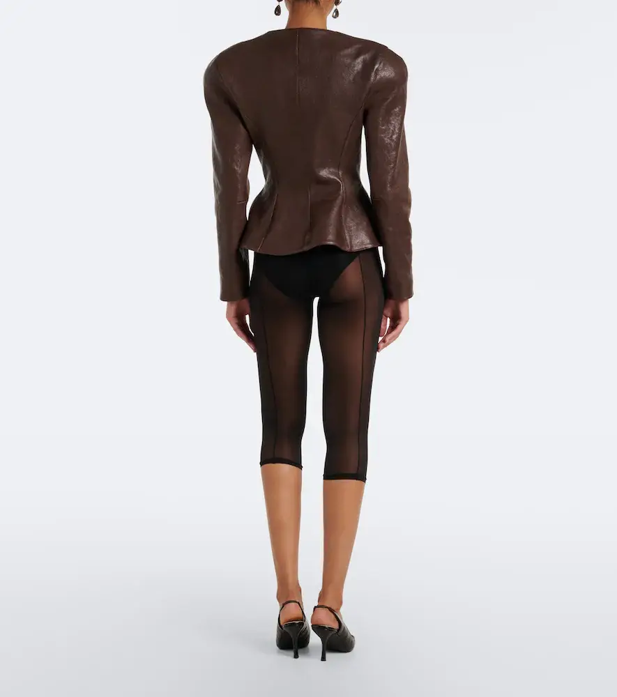 Magda Butrym Sheer capri pants and briefs set | Thumbnail 3 Magda Butrym Sheer capri pants and briefs set | Thumbnail 3