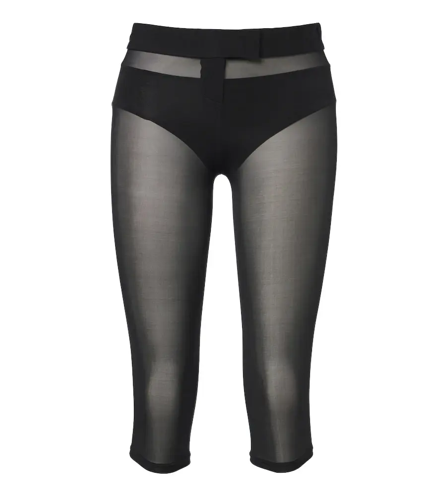Magda Butrym Sheer capri pants and briefs set