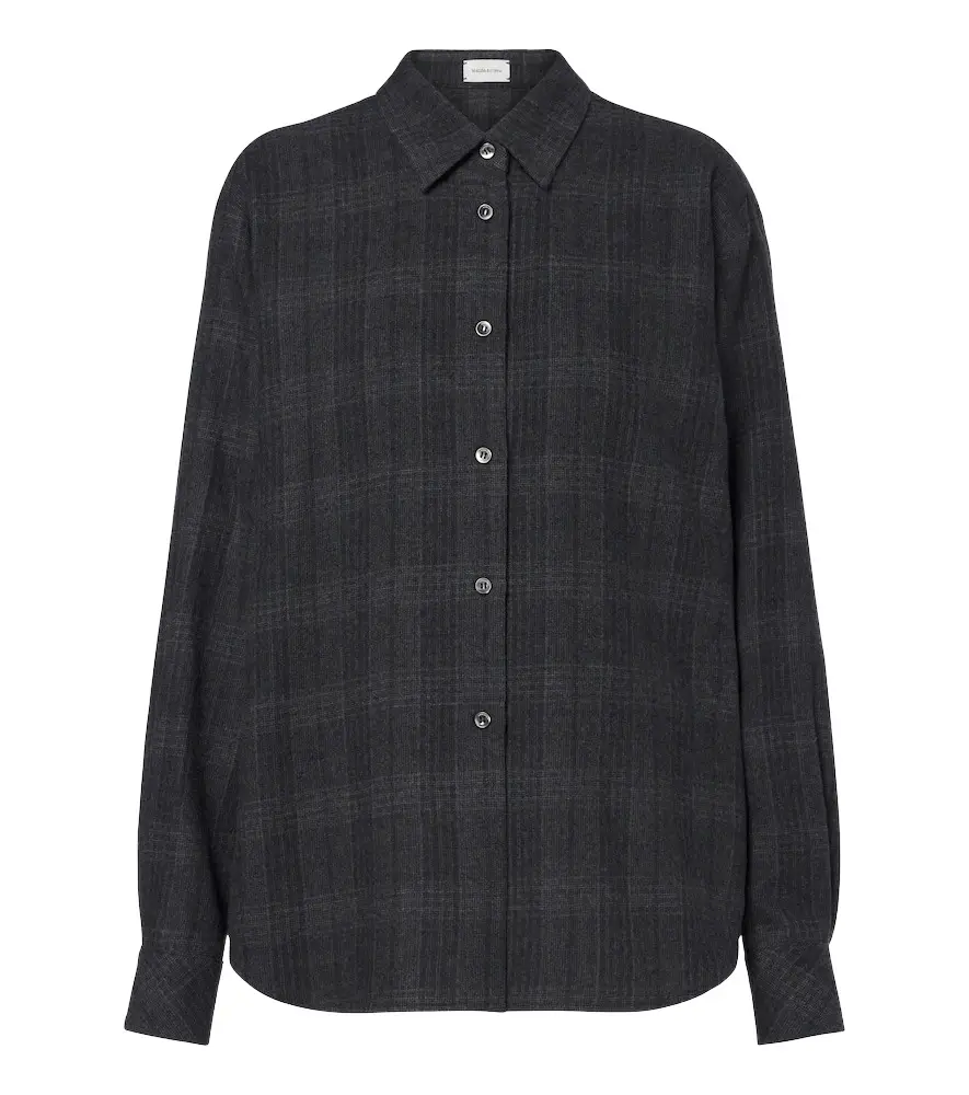 Magda Butrym Plaid virgin wool shirt