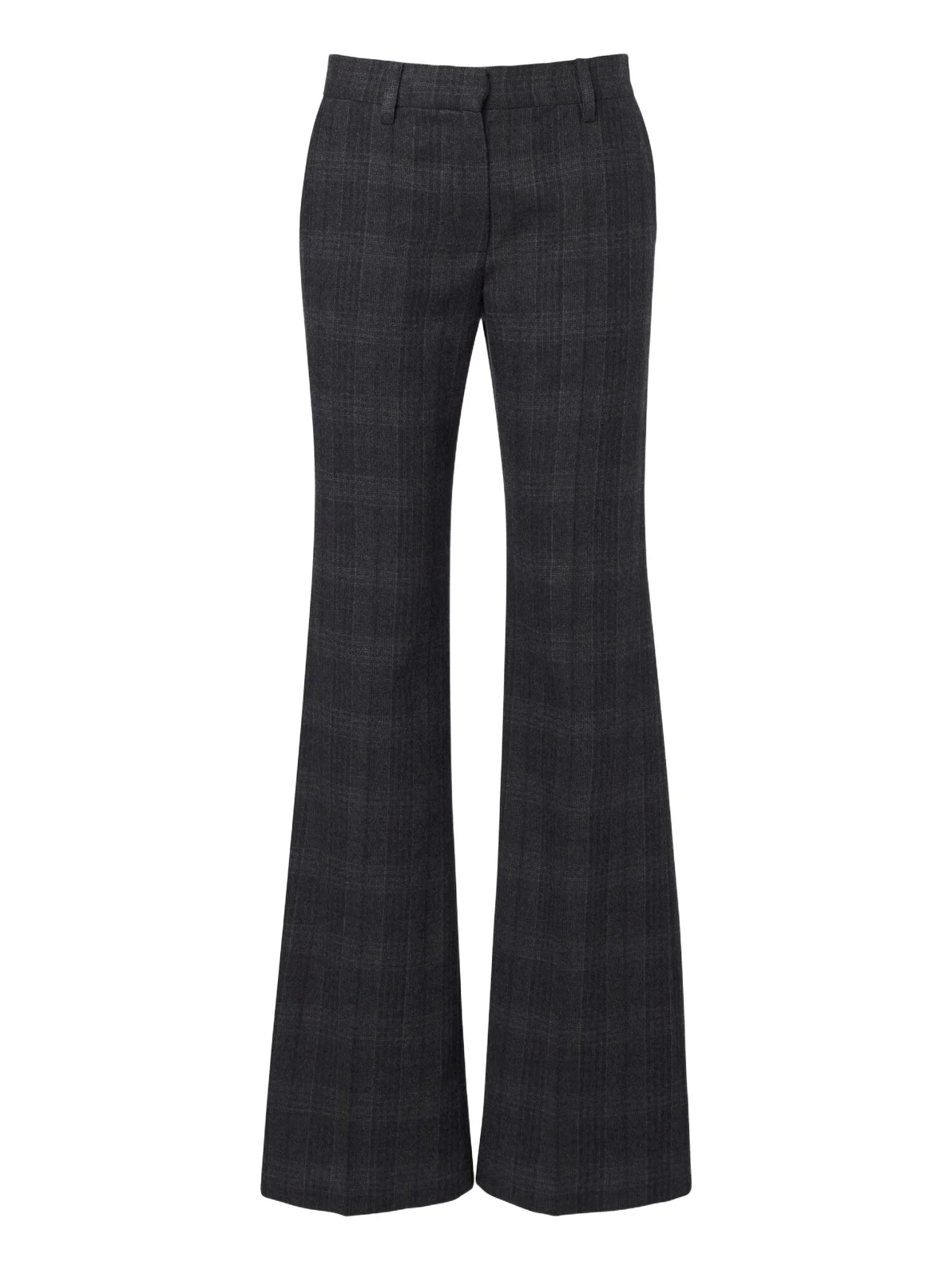 Plaid virgin wool wide-leg pants Plaid virgin wool wide-leg pants