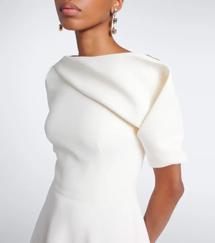 Safiyaa Bridal Melinda belted crêpe midi dress | Thumbnail 2 Safiyaa Bridal Melinda belted crêpe midi dress | Thumbnail 2