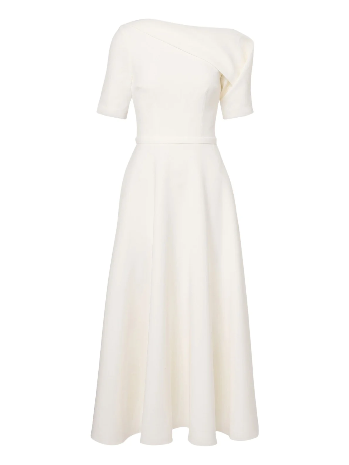 Safiyaa Bridal Melinda belted crêpe midi dress