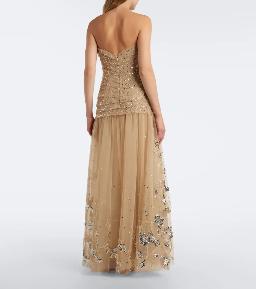Georges Hobeika Sequined tiered tulle bustier gown | Thumbnail 3 Georges Hobeika Sequined tiered tulle bustier gown | Thumbnail 3