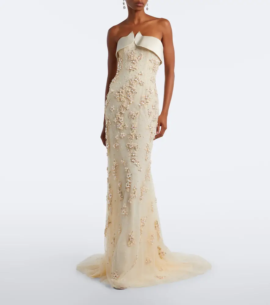 Georges Hobeika Embellished tulle bustier gown | Thumbnail 3 Georges Hobeika Embellished tulle bustier gown | Thumbnail 3