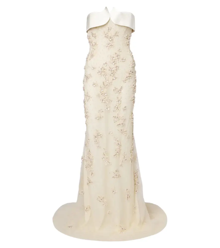 Embellished tulle bustier gown Embellished tulle bustier gown