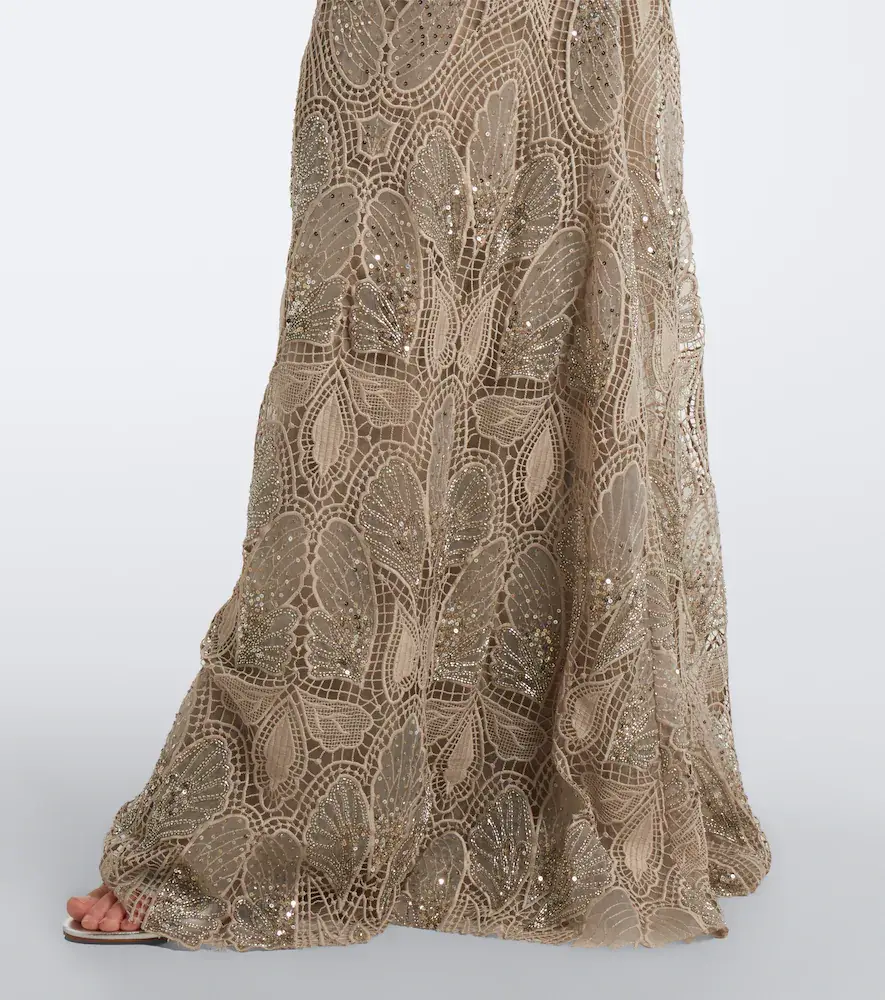 Georges Hobeika Embellished guipure lace gown | Thumbnail 5 Georges Hobeika Embellished guipure lace gown | Thumbnail 5