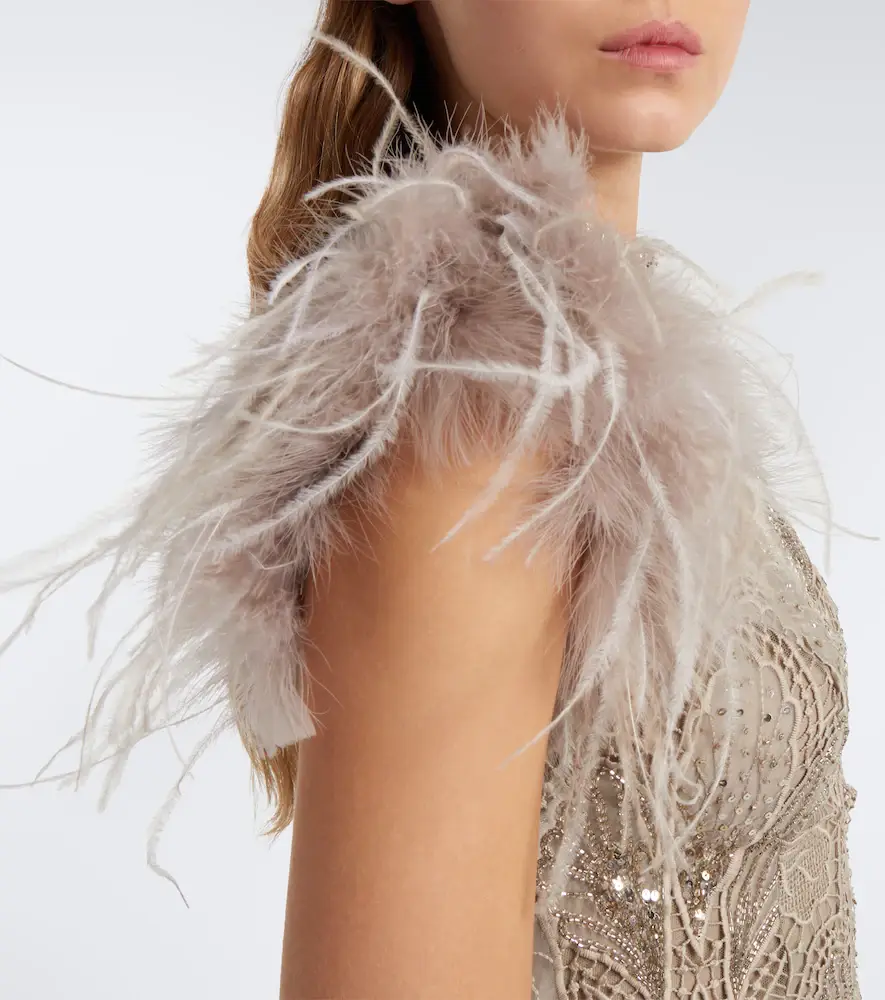 Georges Hobeika Embellished guipure lace gown | Thumbnail 6 Georges Hobeika Embellished guipure lace gown | Thumbnail 6