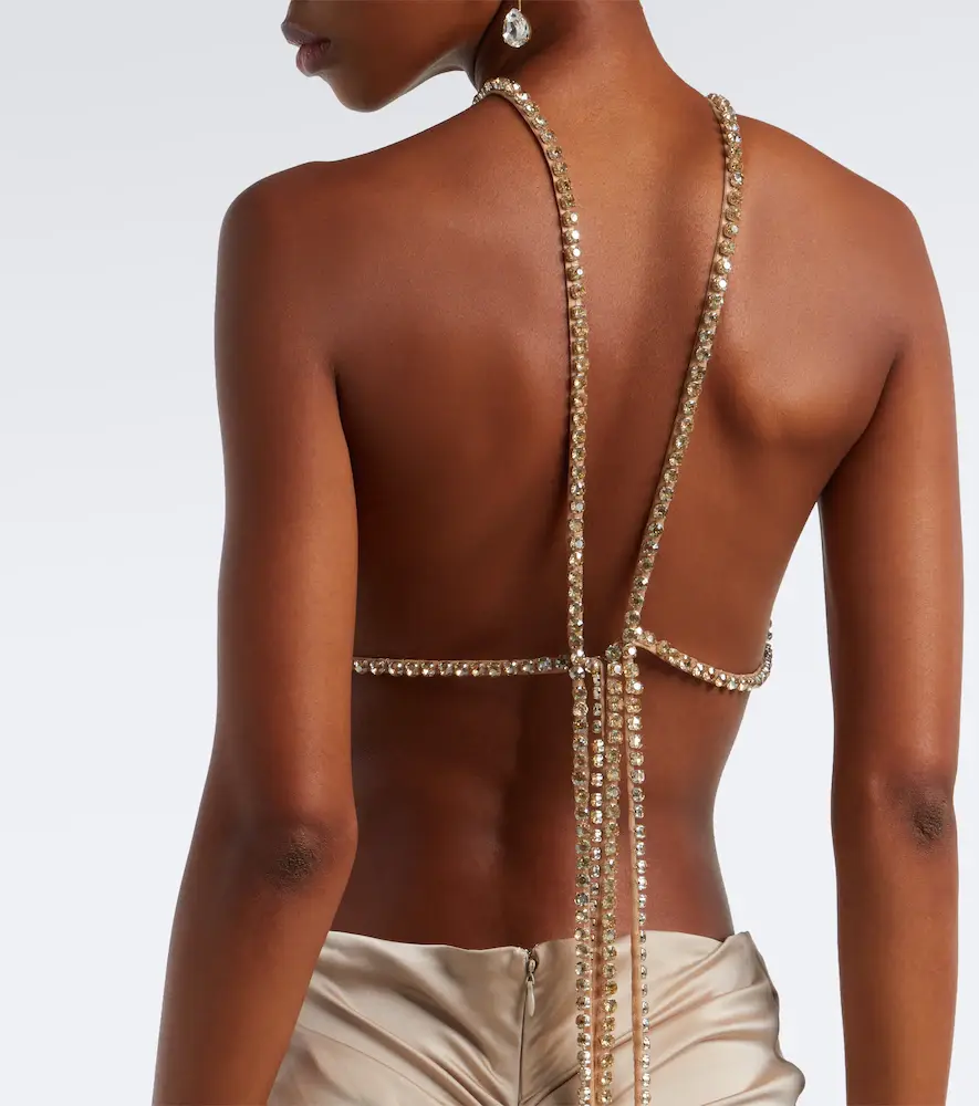 Georges Hobeika Embellished gathered open-back satin gown | Thumbnail 5 Georges Hobeika Embellished gathered open-back satin gown | Thumbnail 5