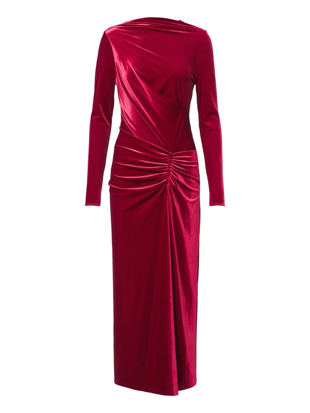 Simkhai Ferrera gathered velvet midi dress