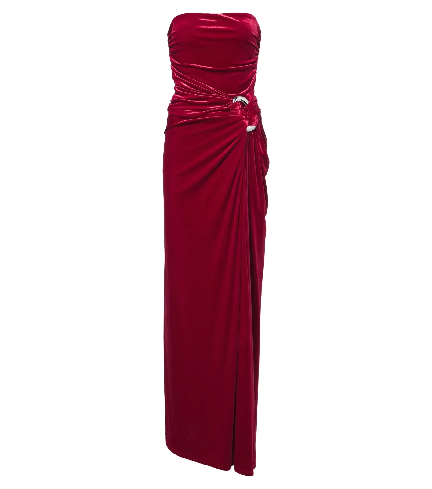 Emma gathered velvet bustier gown Emma gathered velvet bustier gown