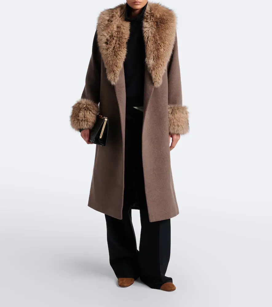 Simkhai Kinsley wool-blend wrap coat | Thumbnail 3 Simkhai Kinsley wool-blend wrap coat | Thumbnail 3