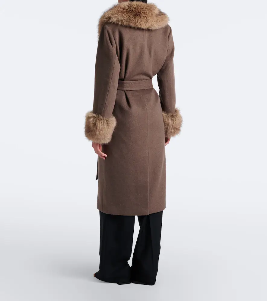 Simkhai Kinsley wool-blend wrap coat | Thumbnail 4 Simkhai Kinsley wool-blend wrap coat | Thumbnail 4