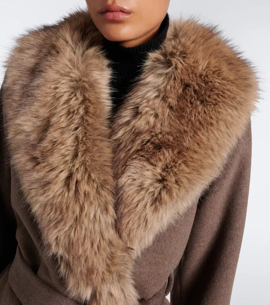 Simkhai Kinsley wool-blend wrap coat | Thumbnail 5 Simkhai Kinsley wool-blend wrap coat | Thumbnail 5