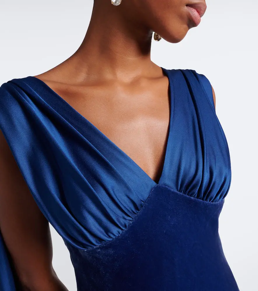 Simkhai Mariselle caped velvet gown | Thumbnail 5