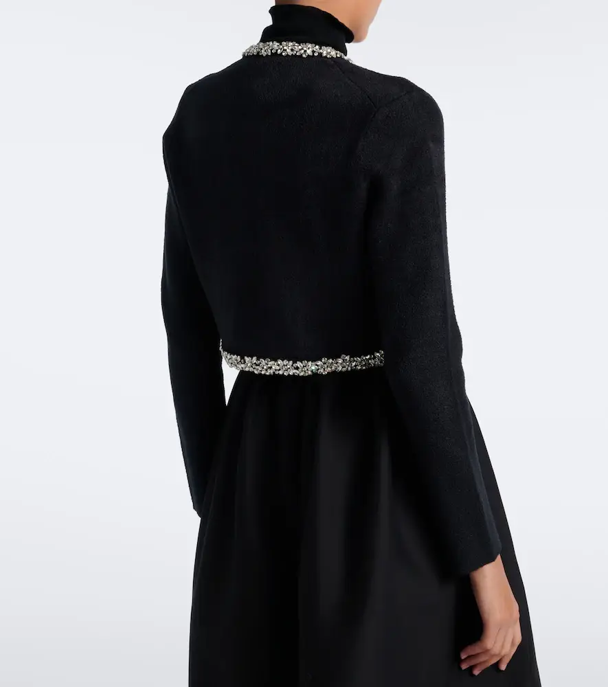 Simkhai Embellished cropped cardigan | Thumbnail 4