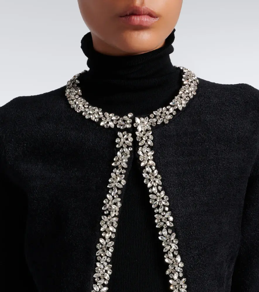 Simkhai Embellished cropped cardigan | Thumbnail 6