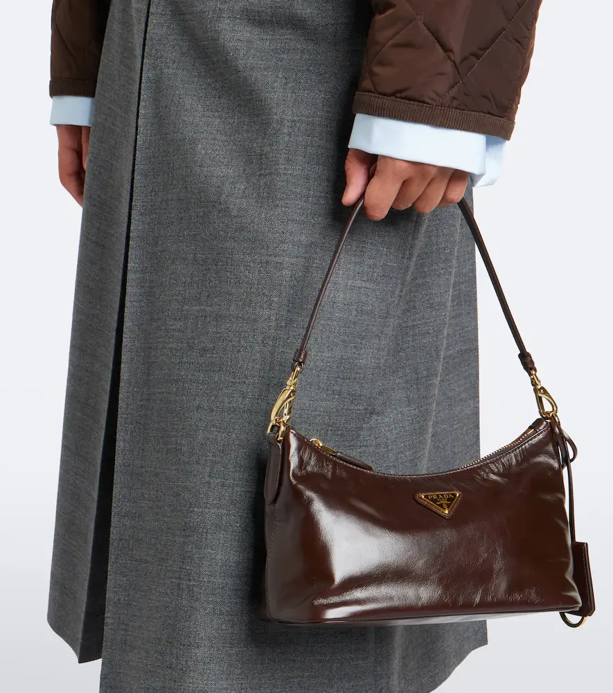 Prada Mini leather shoulder bag | Thumbnail 5 Prada Mini leather shoulder bag | Thumbnail 5