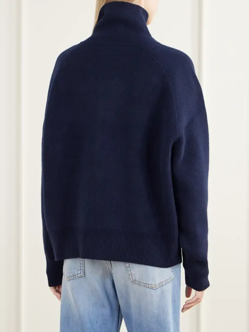 Guest In Residence Rib-trimmed Felted Wool And Cashmere-blend Jacket | Thumbnail 4