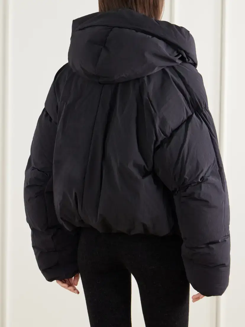 Sportmax Vodka Hooded Cropped Shell Down Jacket | Thumbnail 3 Sportmax Vodka Hooded Cropped Shell Down Jacket | Thumbnail 3
