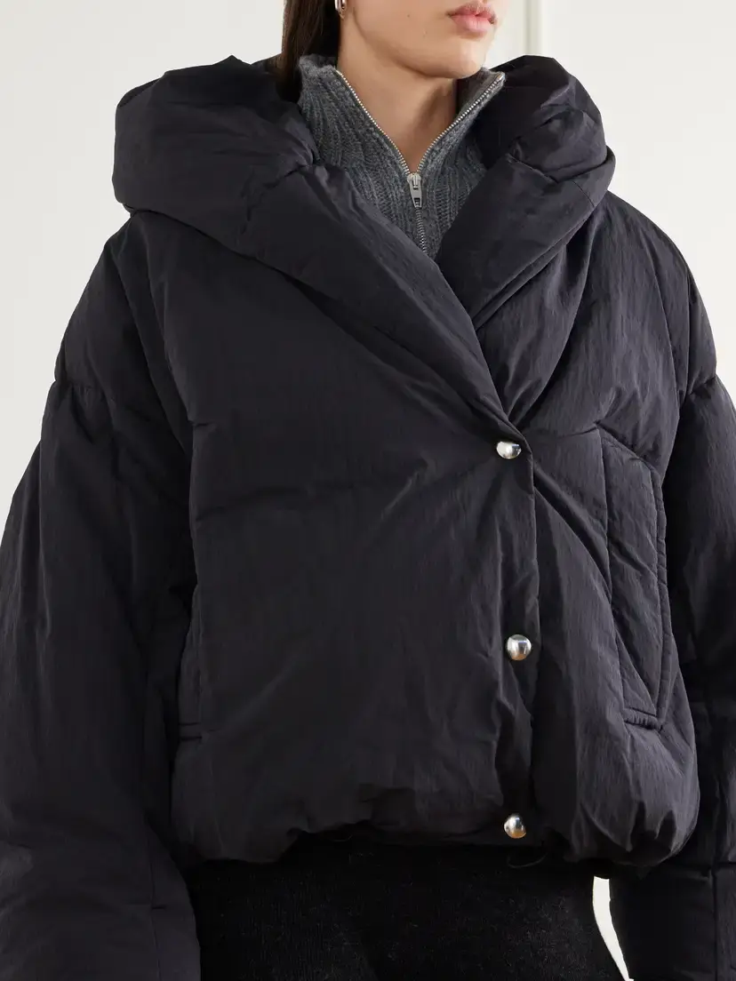 Sportmax Vodka Hooded Cropped Shell Down Jacket | Thumbnail 4 Sportmax Vodka Hooded Cropped Shell Down Jacket | Thumbnail 4