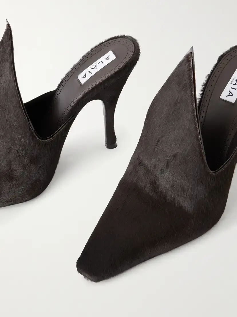 Alaïa Court 100 Calf-hair Mules | Thumbnail 5 Alaïa Court 100 Calf-hair Mules | Thumbnail 5