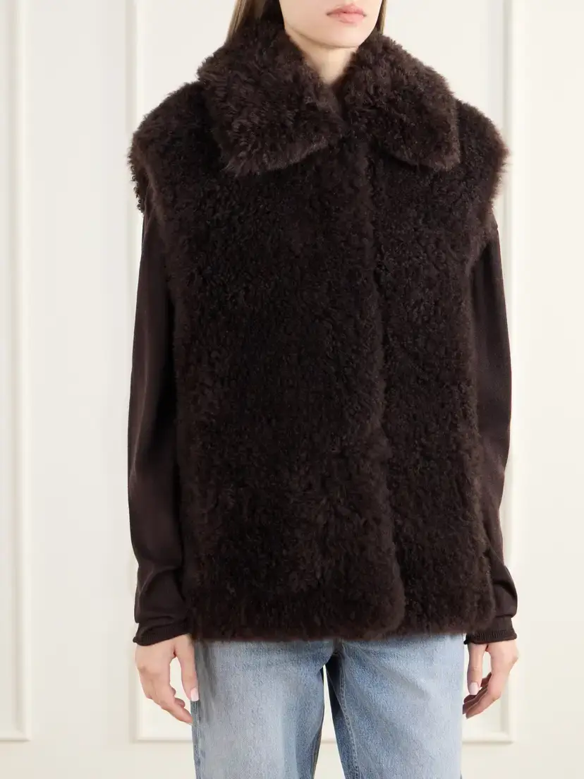 Yves Salomon Shearling Gilet | Thumbnail 3 Yves Salomon Shearling Gilet | Thumbnail 3